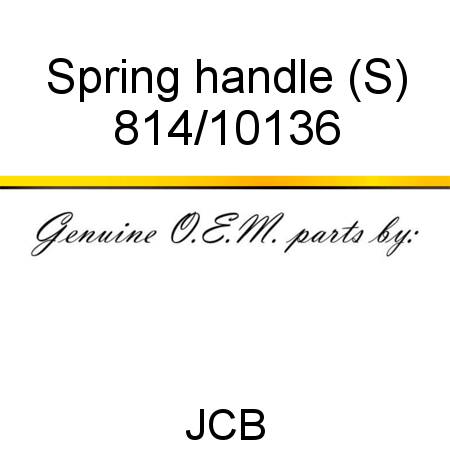 Spring, handle (S) 814/10136