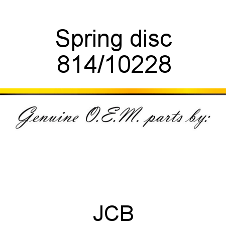 Spring, disc 814/10228