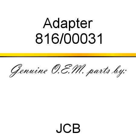 Adapter 816/00031