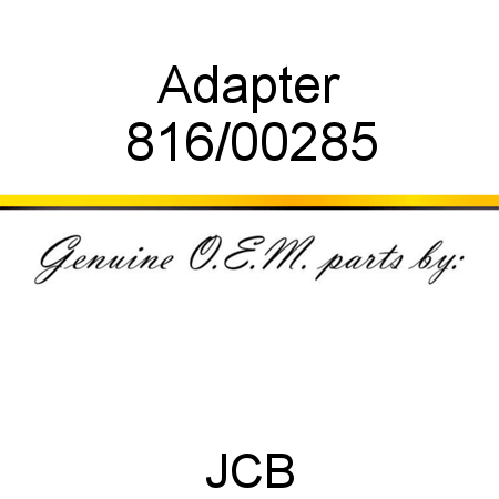 Adapter 816/00285