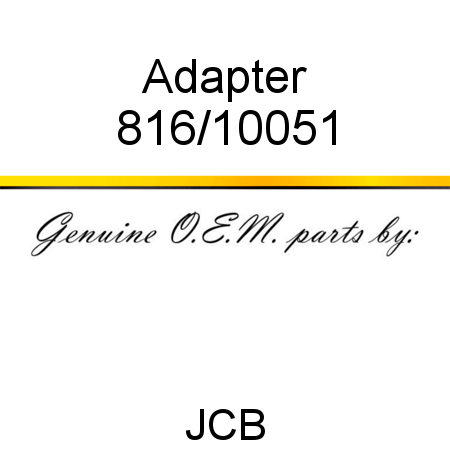 Adapter 816/10051