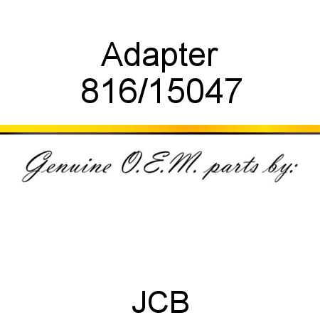Adapter 816/15047