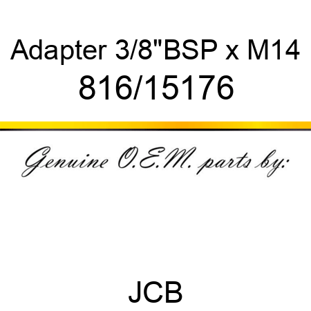 Adapter, 3/8