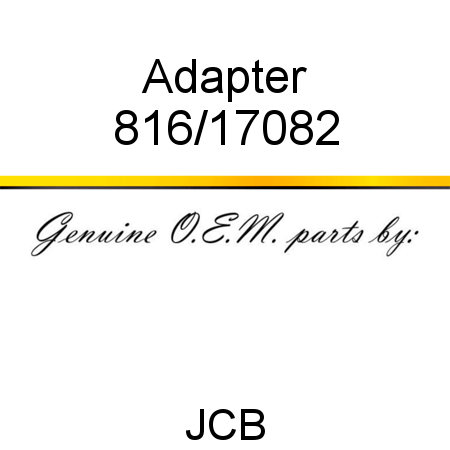 Adapter 816/17082