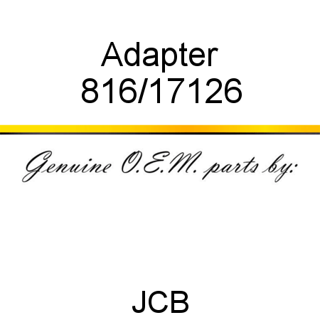 Adapter 816/17126