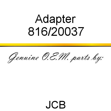 Adapter 816/20037