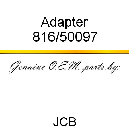 Adapter 816/50097