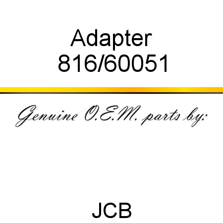 Adapter 816/60051