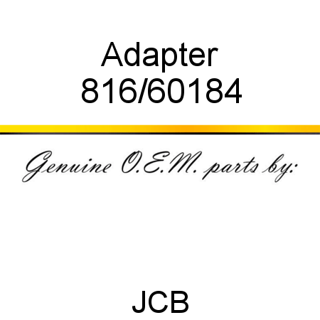 Adapter 816/60184