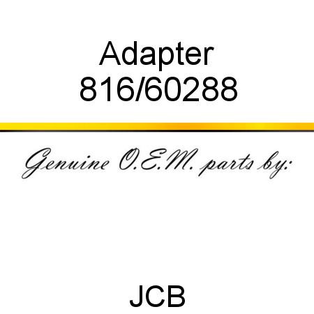 Adapter 816/60288