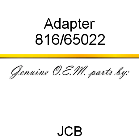Adapter 816/65022