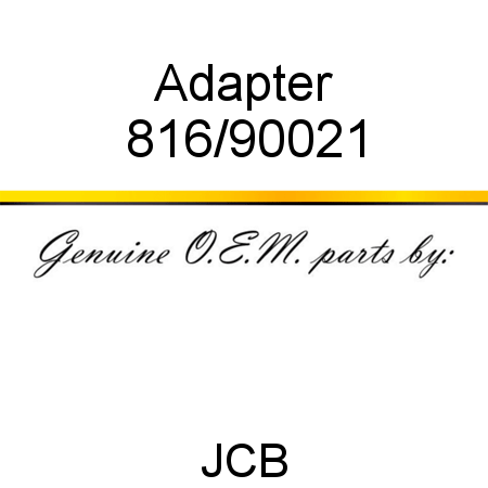Adapter 816/90021