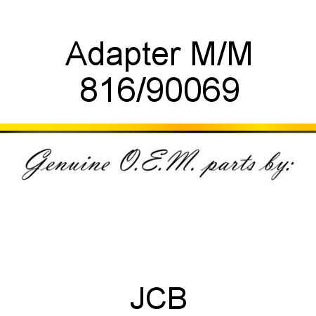 Adapter, M/M 816/90069