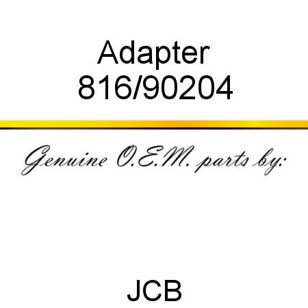 Adapter 816/90204