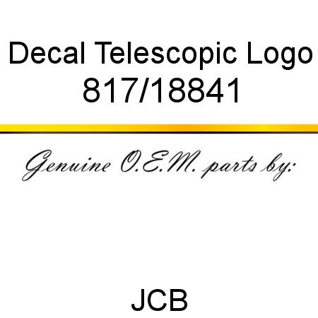 Decal, Telescopic Logo 817/18841
