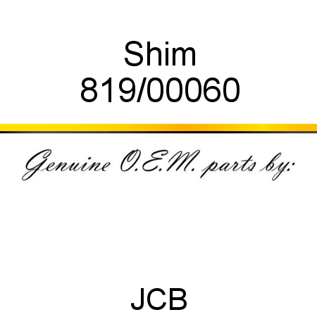 Shim 819/00060