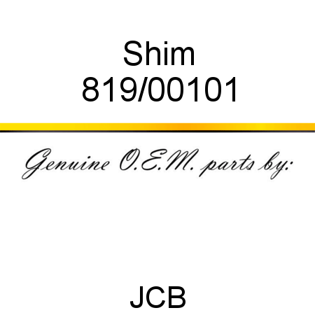 Shim 819/00101