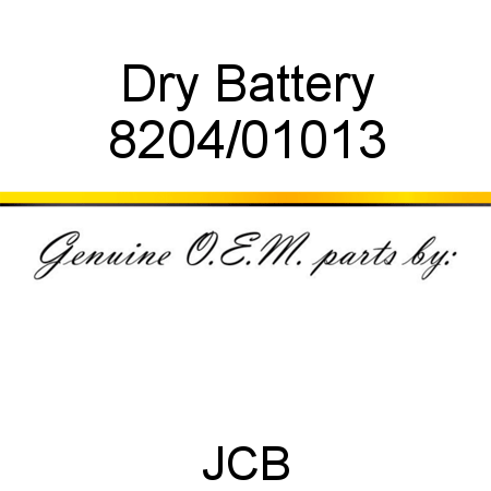 Dry Battery 8204/01013