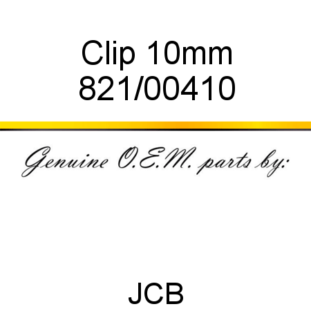 Clip, 10mm 821/00410