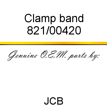 Clamp, band 821/00420