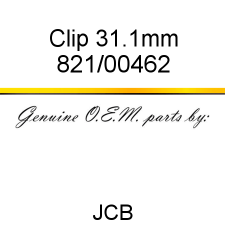 Clip, 31.1mm 821/00462