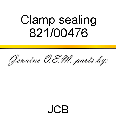 Clamp, sealing 821/00476