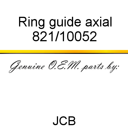 Ring, guide, axial 821/10052