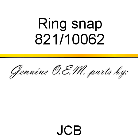 Ring, snap 821/10062