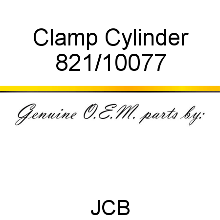 Clamp, Cylinder 821/10077