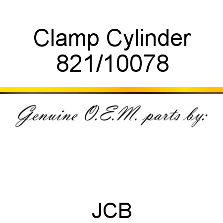 Clamp, Cylinder 821/10078