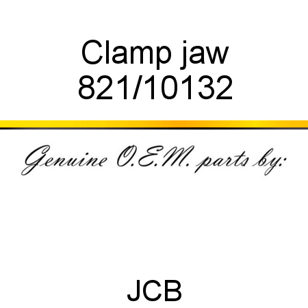 Clamp, jaw 821/10132