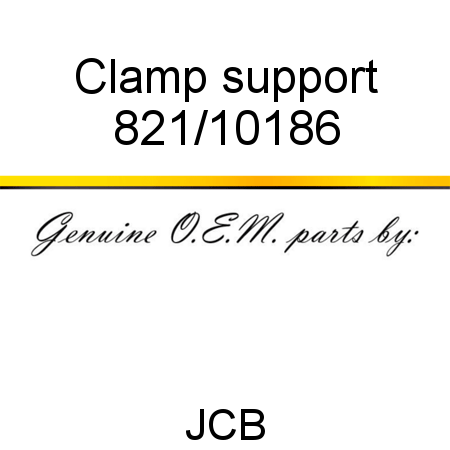 Clamp, support 821/10186