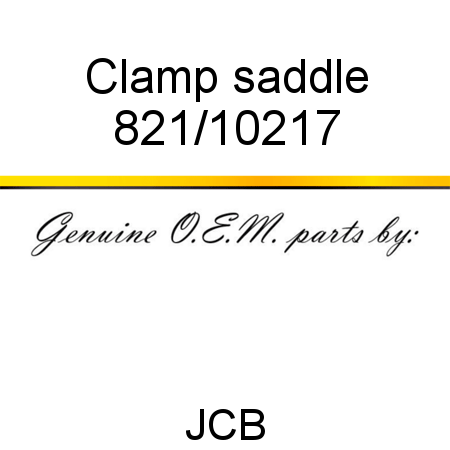 Clamp, saddle 821/10217