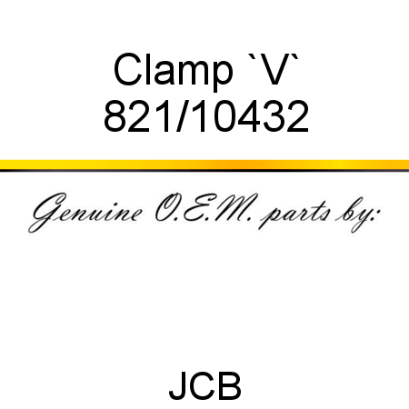 Clamp, `V` 821/10432