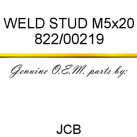 WELD STUD M5x20 822/00219