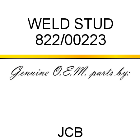 WELD STUD 822/00223
