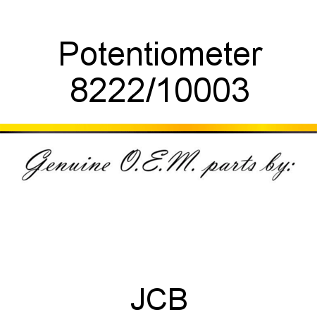 Potentiometer 8222/10003