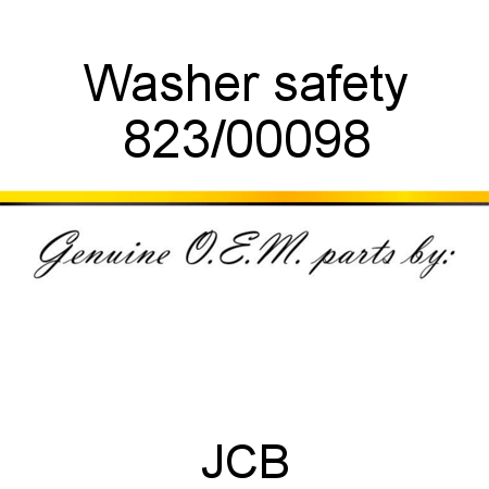Washer, safety 823/00098