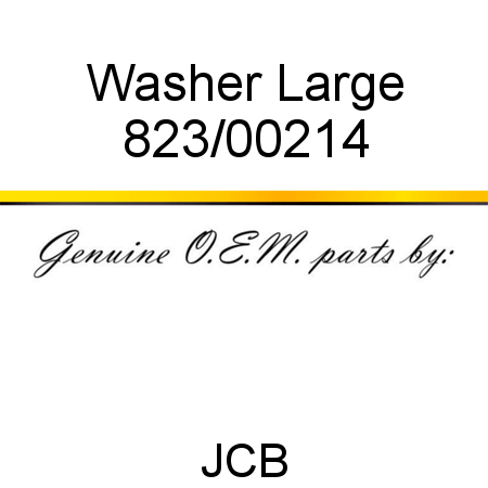 Washer, Large 823/00214