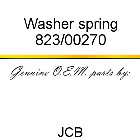 Washer, spring 823/00270