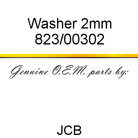 Washer, 2mm 823/00302