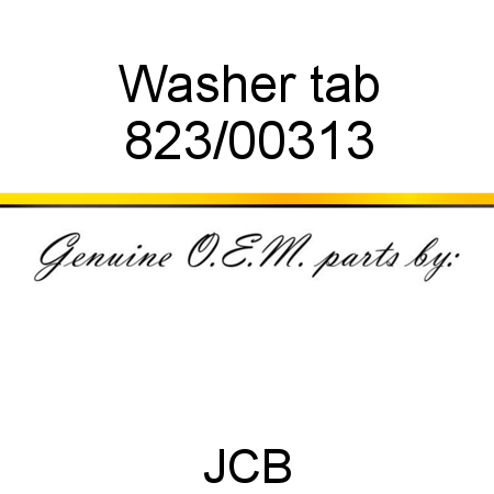 Washer, tab 823/00313