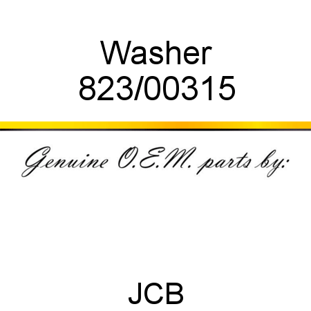 Washer 823/00315