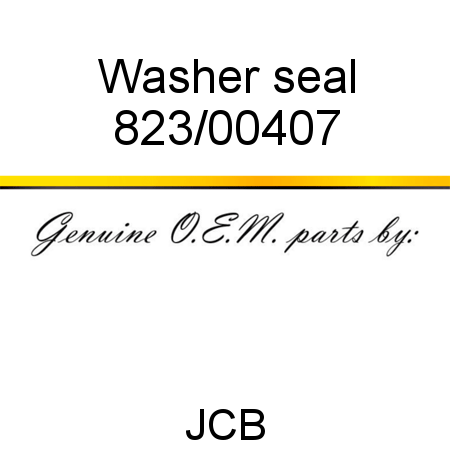 Washer, seal 823/00407