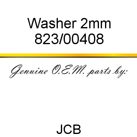 Washer, 2mm 823/00408