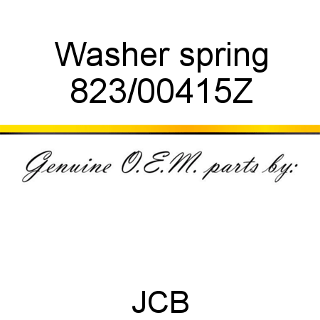 Washer, spring 823/00415Z