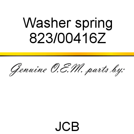 Washer, spring 823/00416Z