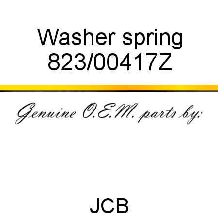 Washer, spring 823/00417Z