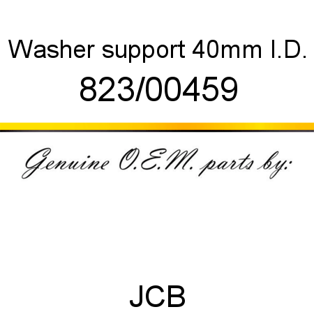 Washer, support, 40mm I.D. 823/00459