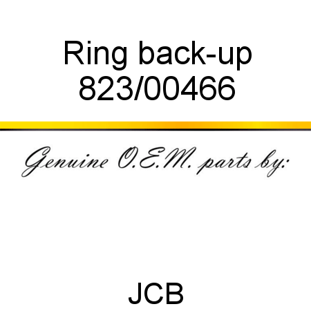 Ring, back-up 823/00466